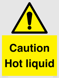 Caution Hot liquid